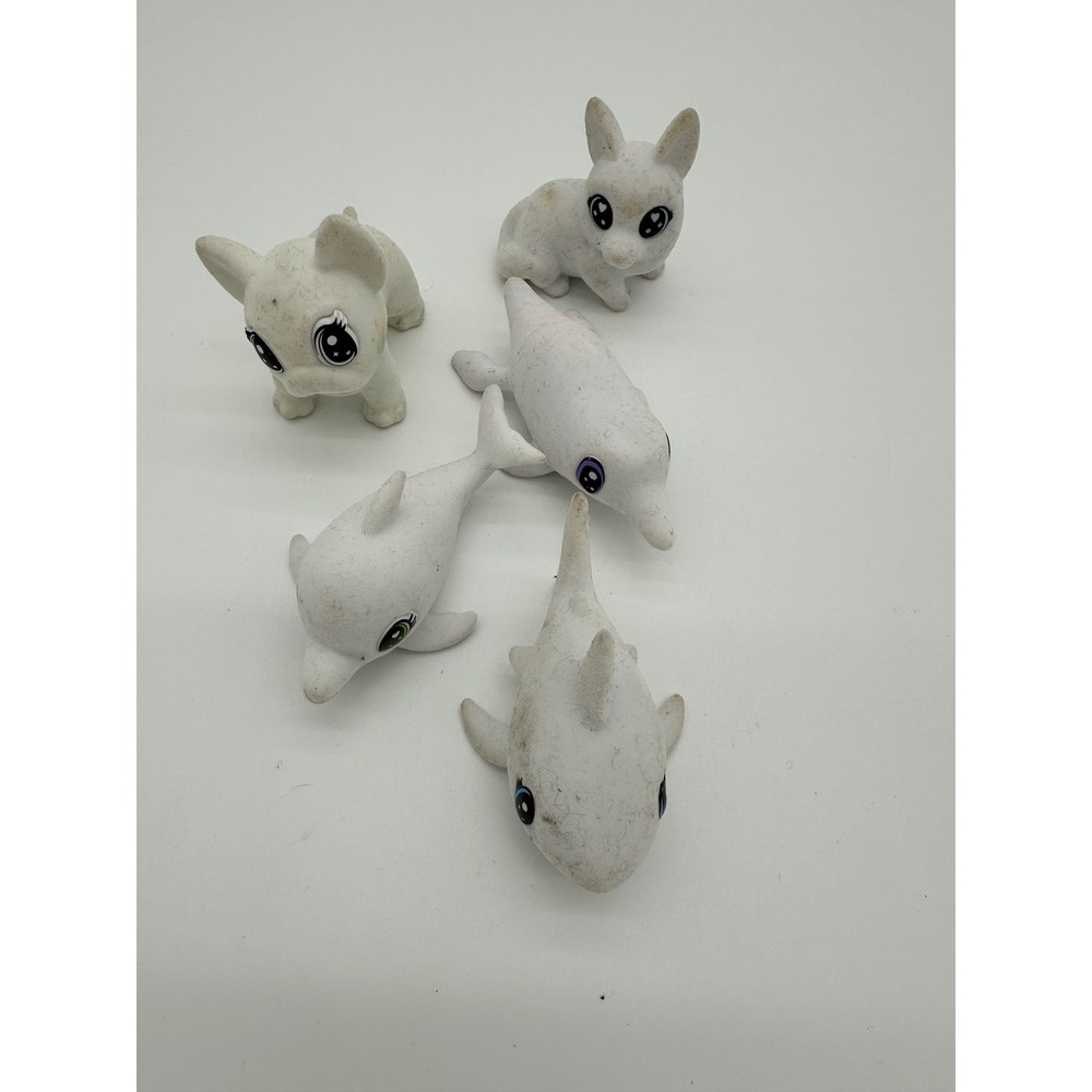 Crayola Scribble Scrubbie‎ Pets Kids Toy Animal Figures White 5pc Set